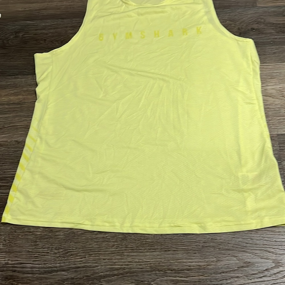 Gymshark Yellow Lightweight Mesh Men’s Athletic Tank Top Large - Picture 14 of 14